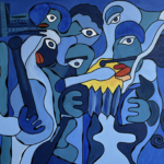 Swans, 2025, oil on canvas, 84 X 102 cm, EUR 2750,-