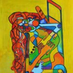 Once upon a time in a shopping cart, 2016, oil on canvas, 102 X 84 cm, EUR 1850,-